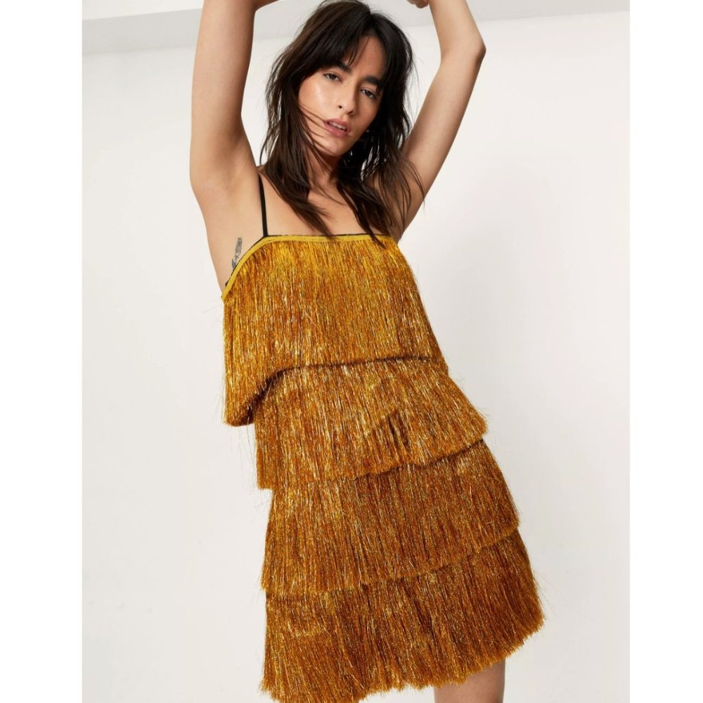 Tinsel Tassel Fringe Dress